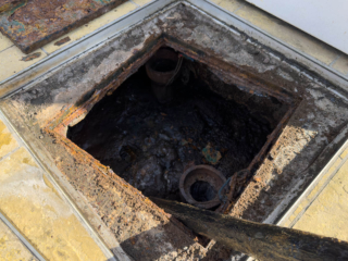 A full septic tank