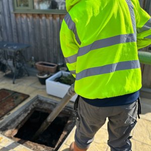 A septic tank being emptied by Septic Tank Services Ltd