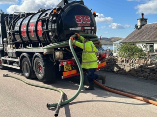 A Septic Tank Services lorry