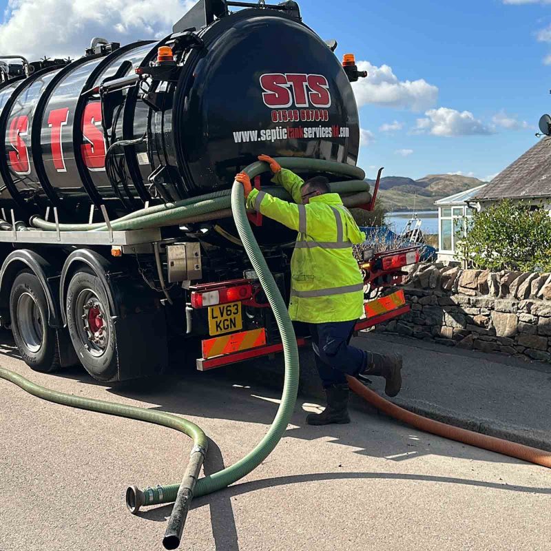 A Septic Tank Services lorry