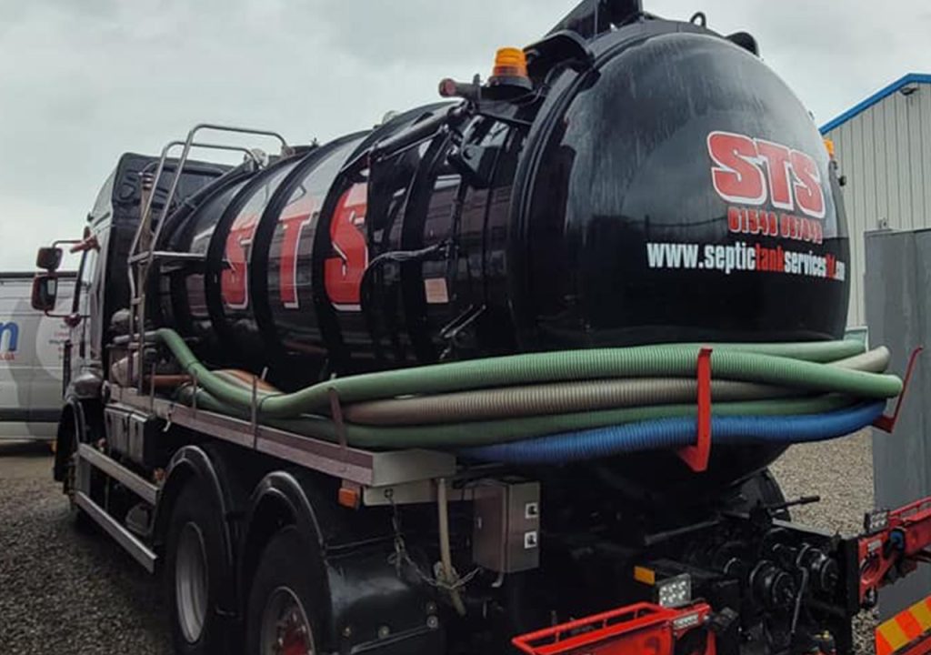 A Septic Tank Services lorry