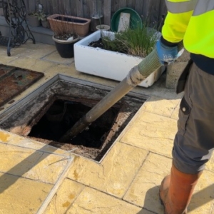 A septic tank being emptied by Septic Tank Services Ltd