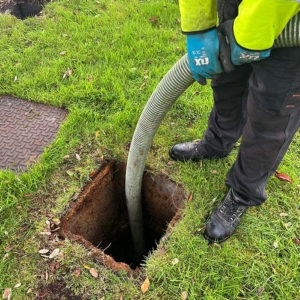 A septic tank being emptied by Septic Tank Services Ltd