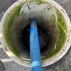 A septic tank being emptied by Septic Tank Services Ltd