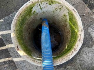 A septic tank being emptied by Septic Tank Services Ltd