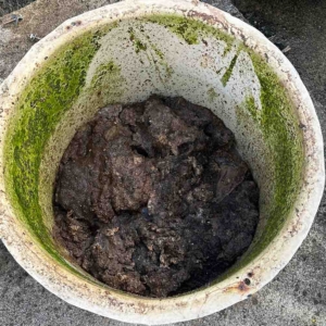 A full septic tank about to be emptied by Septic Tank Services Ltd