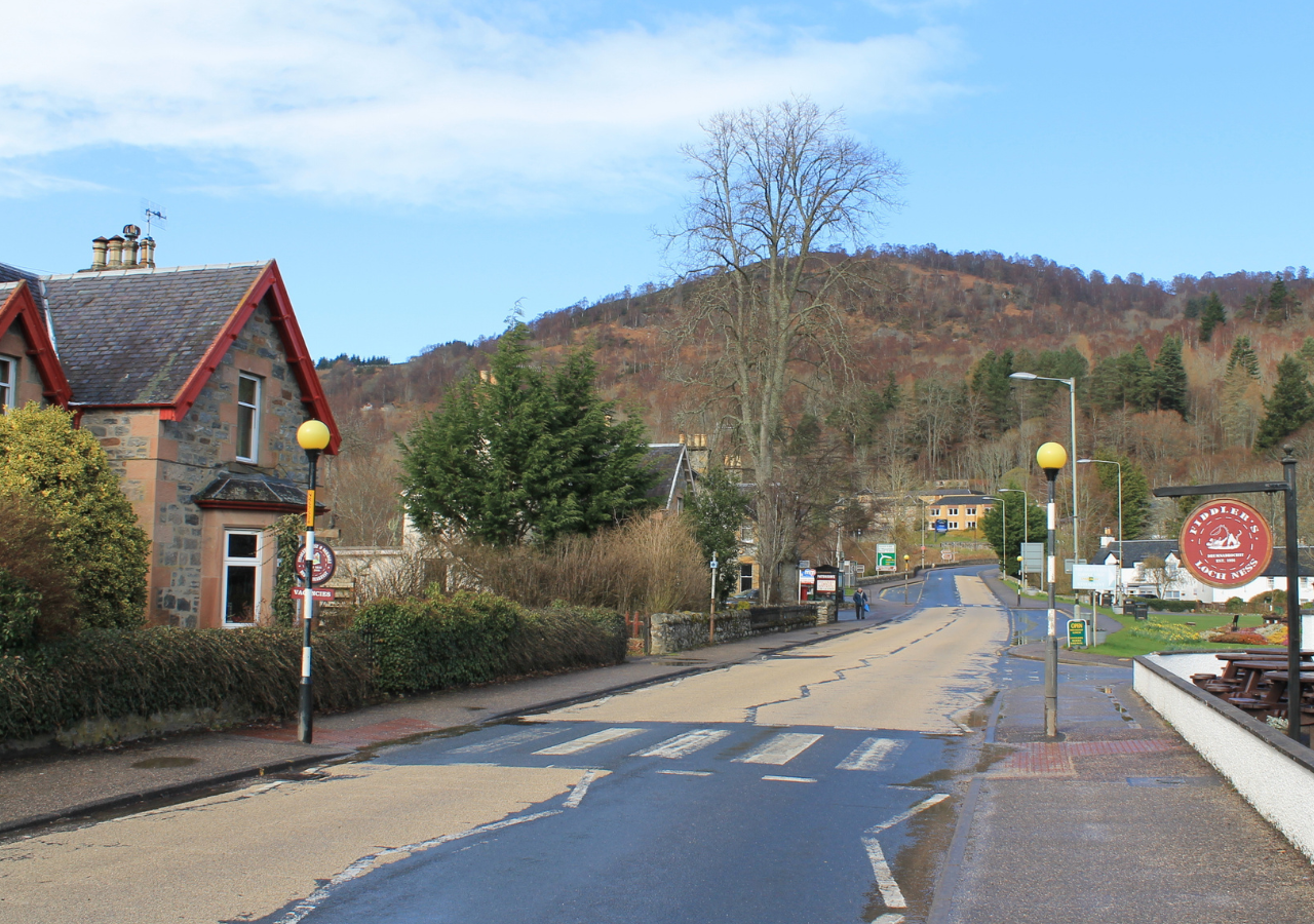 The village of Drumnadrochit in the Highlands.