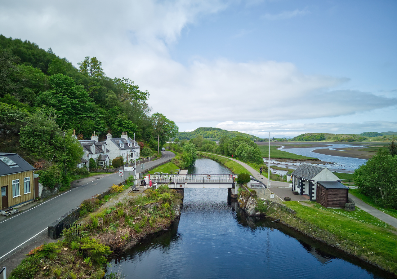 Canal side at Argyll and Bute.