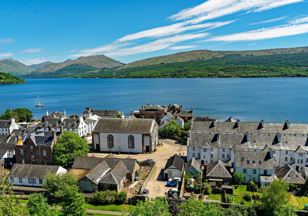 Argyll and Bute by the water on a sunny day.